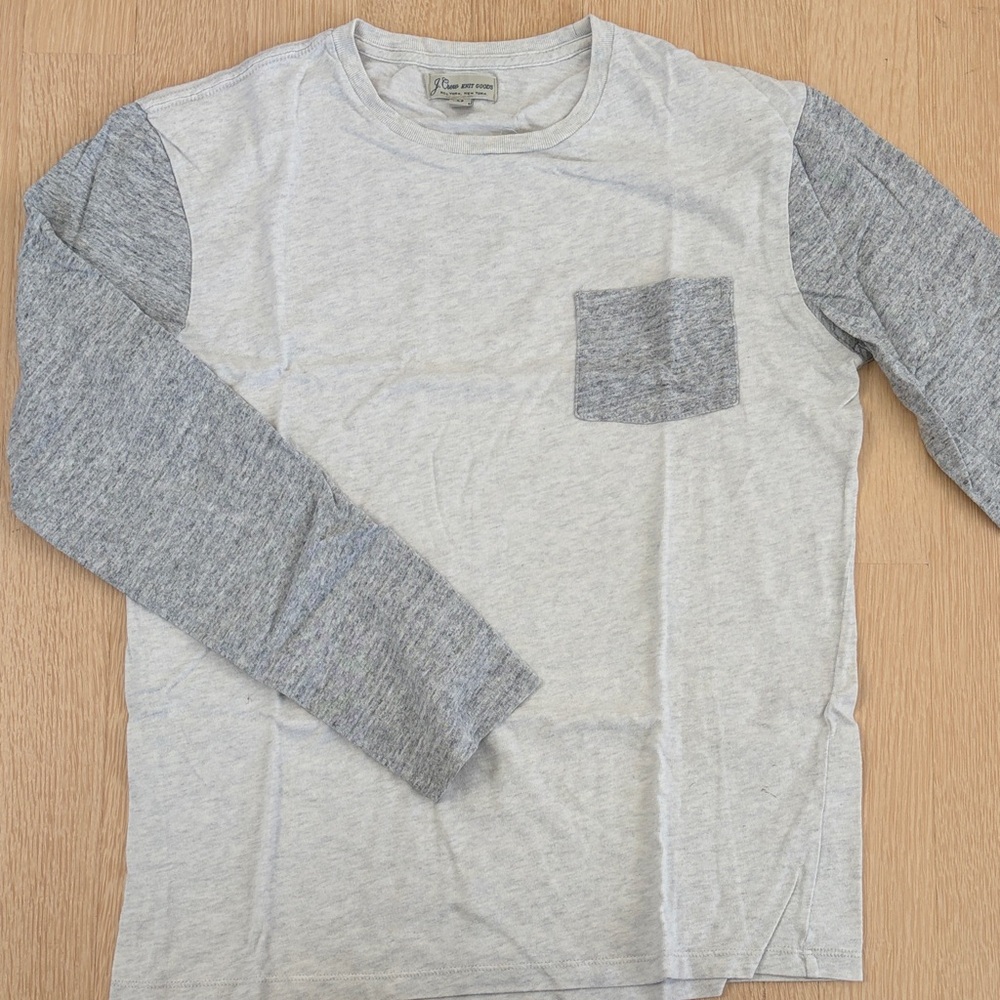 J. Crew Gray Long Sleeve Tee